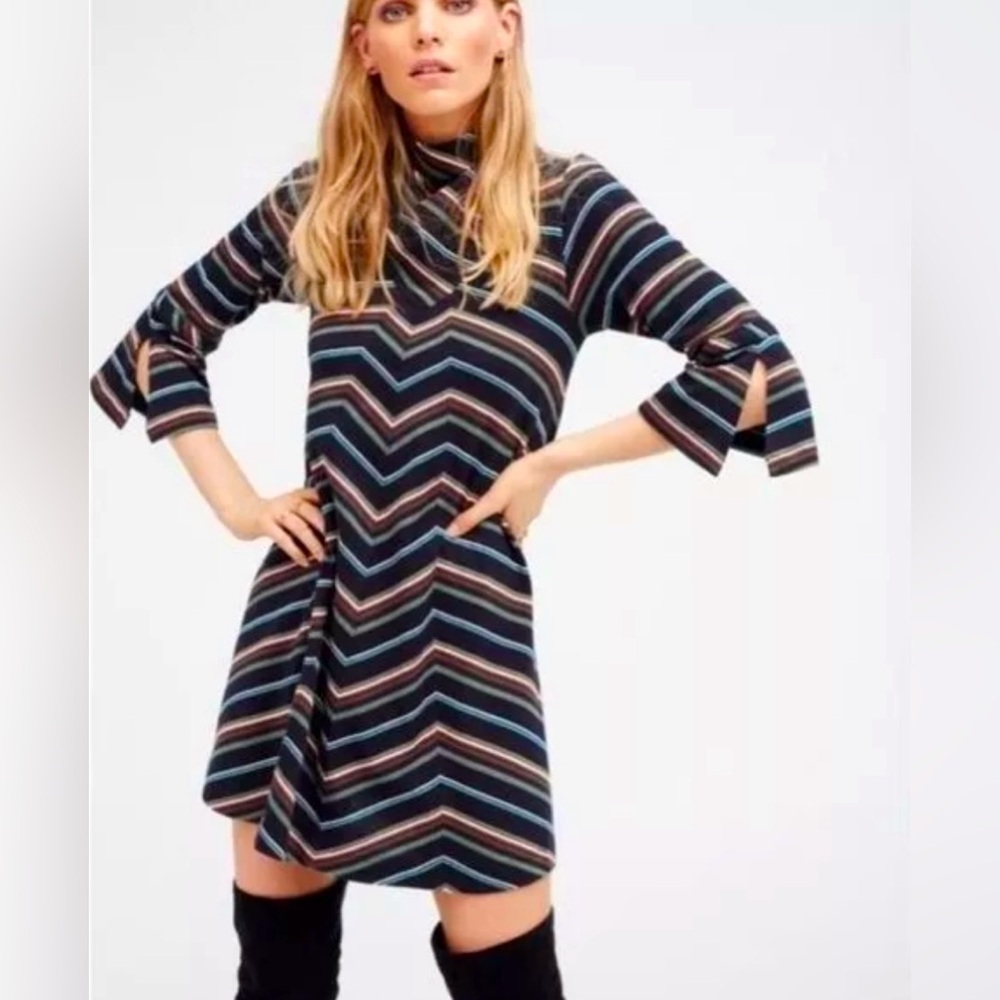 Free People x New Romantics Adobe Stripe Knit Mini Dress- Size XS